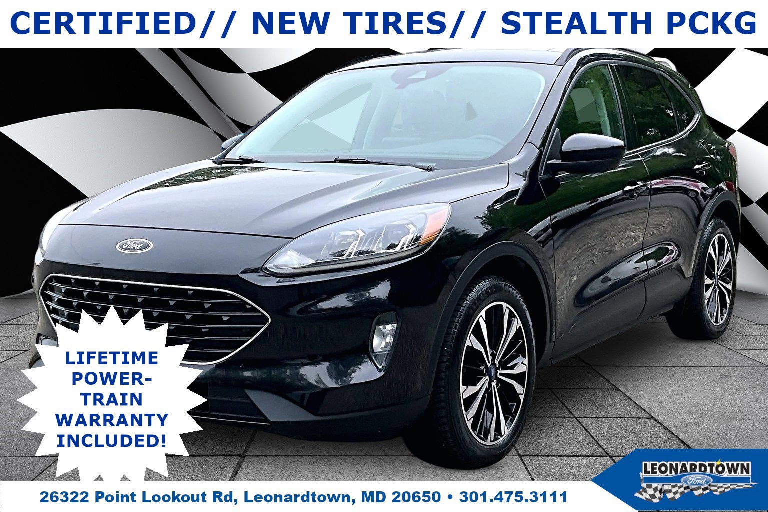 Certified 2022 Ford Escape SEL w/ SEL Stealth AWD Package image 1