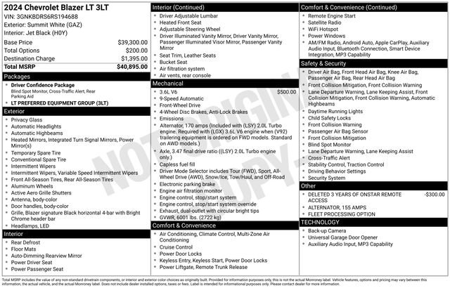 Used 2024 Chevrolet Blazer LT image 42