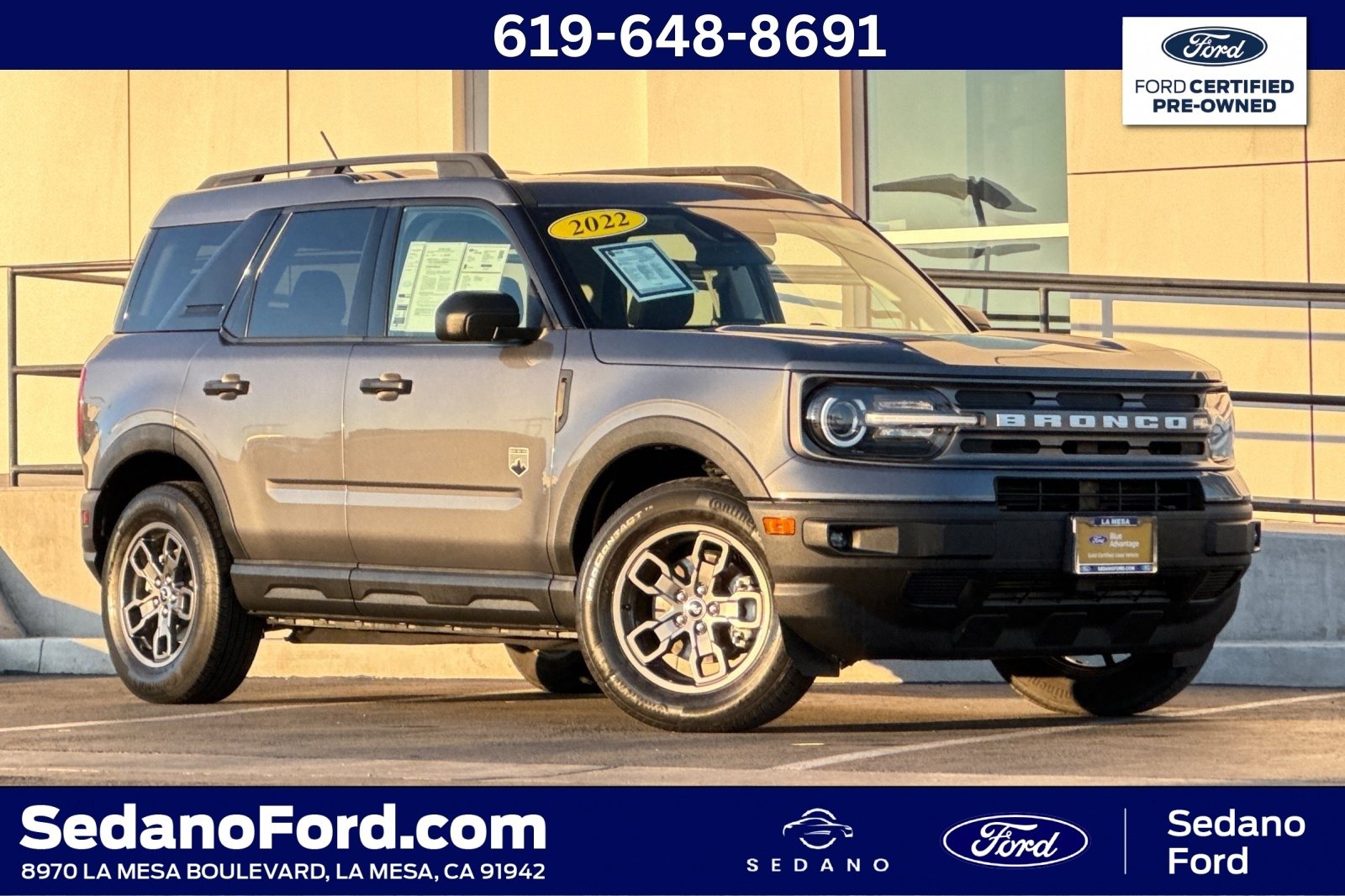 Certified 2022 Ford Bronco Sport Big Bend w/ Convenience Package image 1