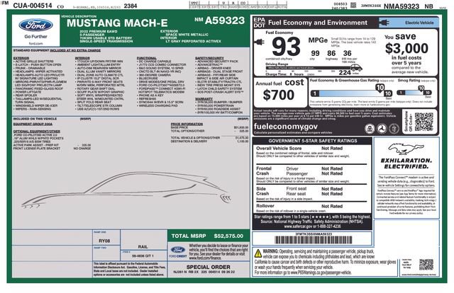 Certified 2022 Ford Mustang Mach-E Premium AWD/4WD image 5