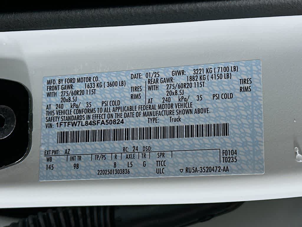 Certified 2025 Ford F150 Platinum w/ Equipment Group 702A High AWD/4WD image 23