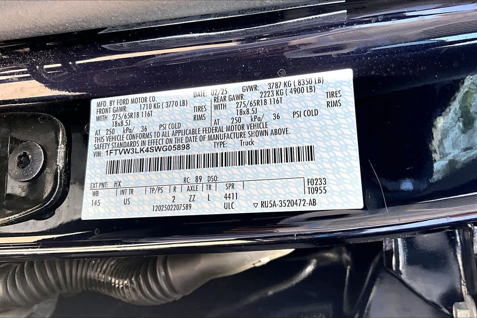 Certified 2025 Ford F150 Lightning XLT AWD/4WD image 31