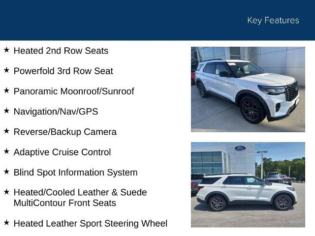 Certified 2025 Ford Explorer ST w/ Sun And Sound Package RWD image 35