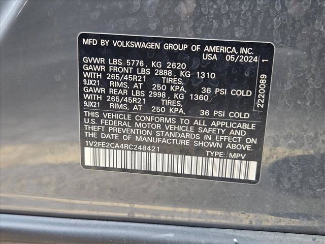 Used 2024 Volkswagen Atlas Cross Sport SEL Premium R-Line AWD/4WD image 22