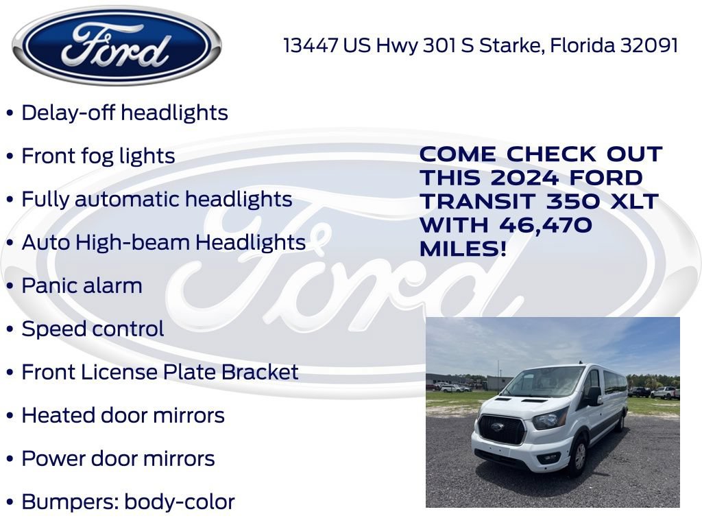 Certified 2024 Ford Transit 350 XLT RWD image 28