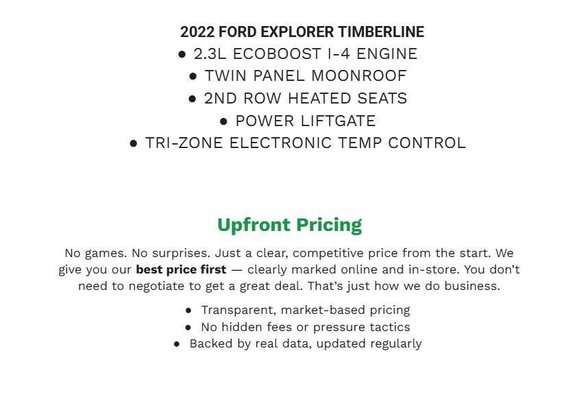 Certified 2022 Ford Explorer Timberline AWD/4WD image 2