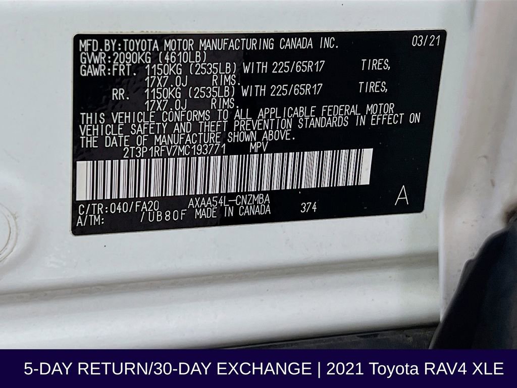 Used 2021 Toyota RAV4 XLE image 34