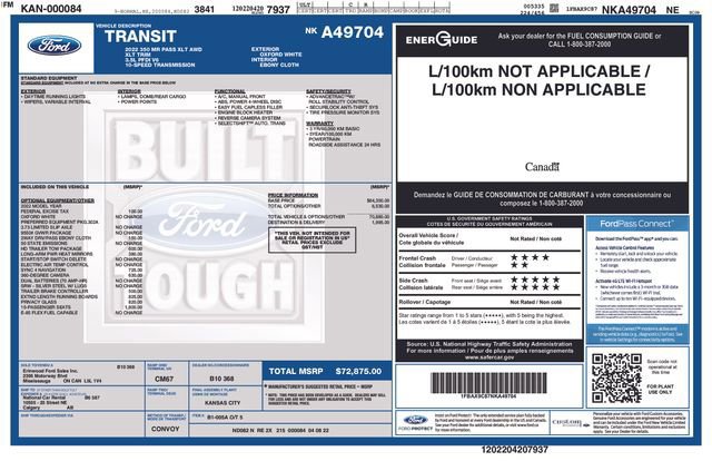 Certified 2022 Ford Transit 350 XLT image 35
