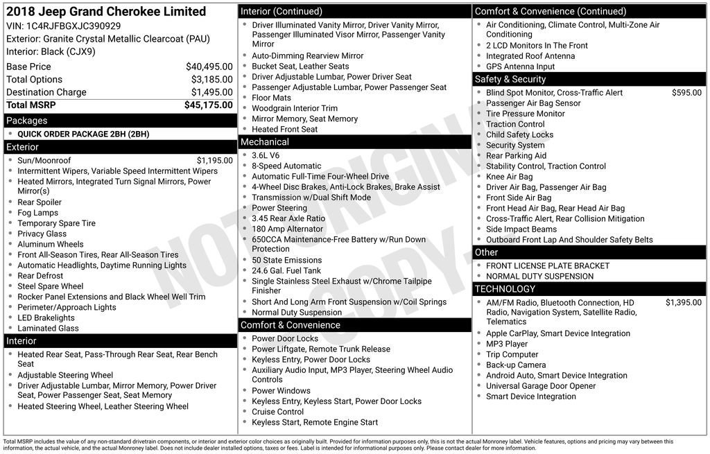 Used 2018 Jeep Grand Cherokee Limited image 9