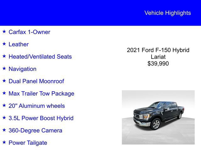Certified 2021 Ford F150 Lariat w/ Max Trailer Tow Package image 6