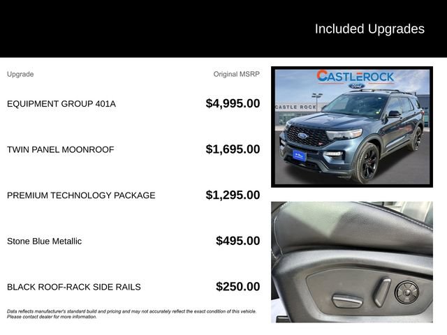 Certified 2022 Ford Explorer ST w/ Equipment Group 401A image 5