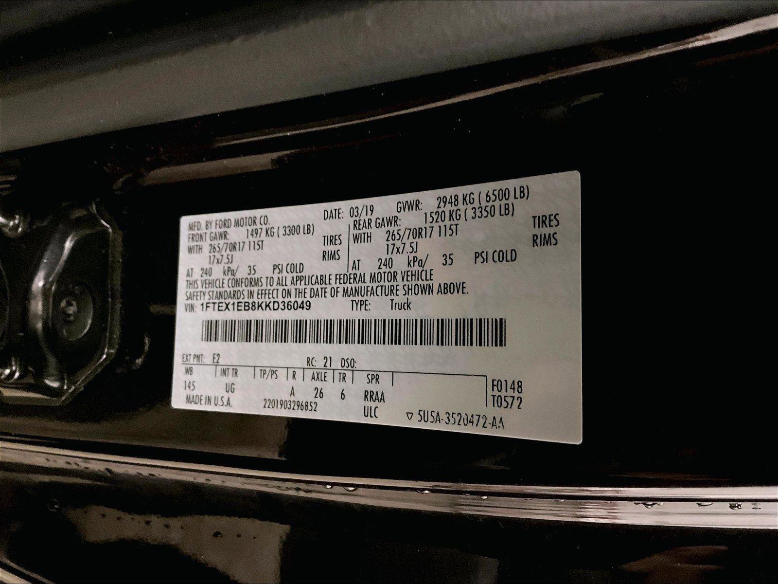 Certified 2019 Ford F150 XLT AWD/4WD image 33