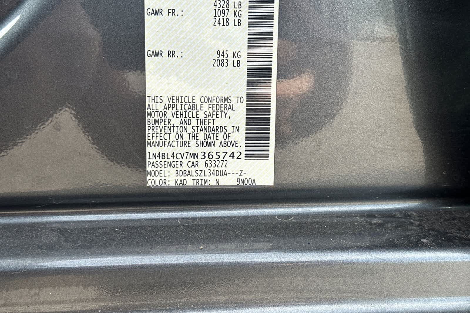 Used 2021 Nissan Altima 2.5 SR FWD image 28