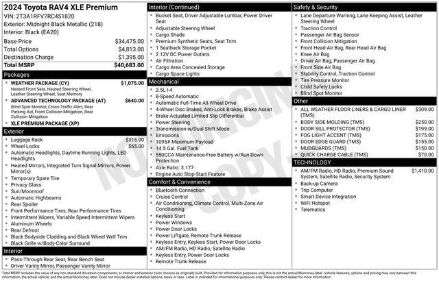 Used 2024 Toyota RAV4 XLE Premium w/ Weather Package image 17