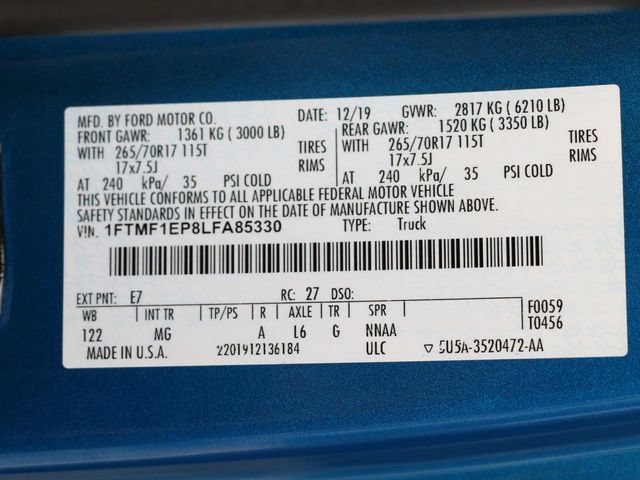 Certified 2020 Ford F150 XLT AWD/4WD image 32