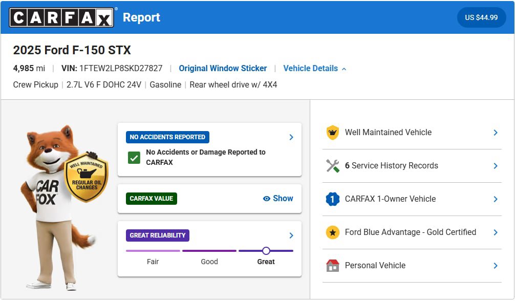 Certified 2025 Ford F150 STX w/ STX Black Appearance Package AWD/4WD image 2