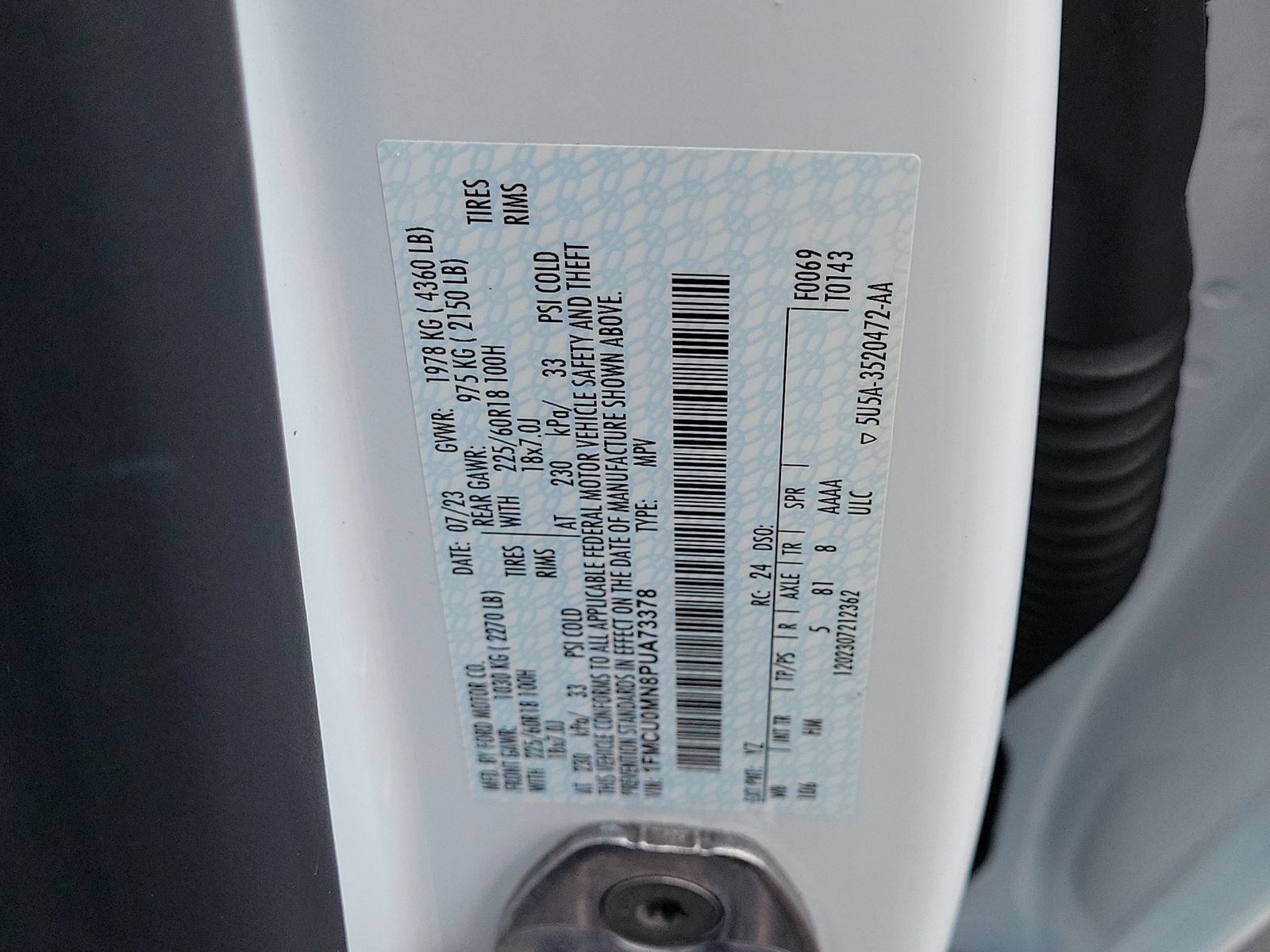 Certified 2023 Ford Escape ST-Line FWD image 30