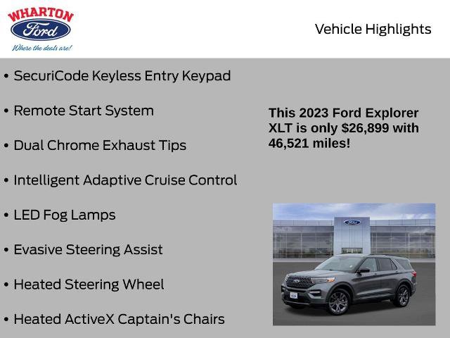 Certified 2023 Ford Explorer XLT w/ Equipment Group 202A RWD image 16
