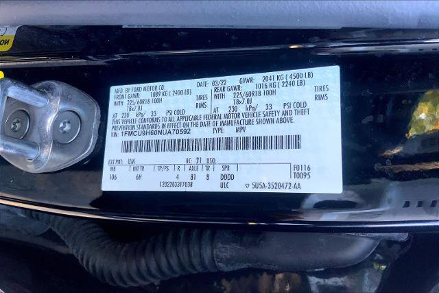 Certified 2022 Ford Escape SEL image 33