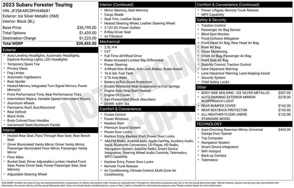 Used 2023 Subaru Forester Touring image 9