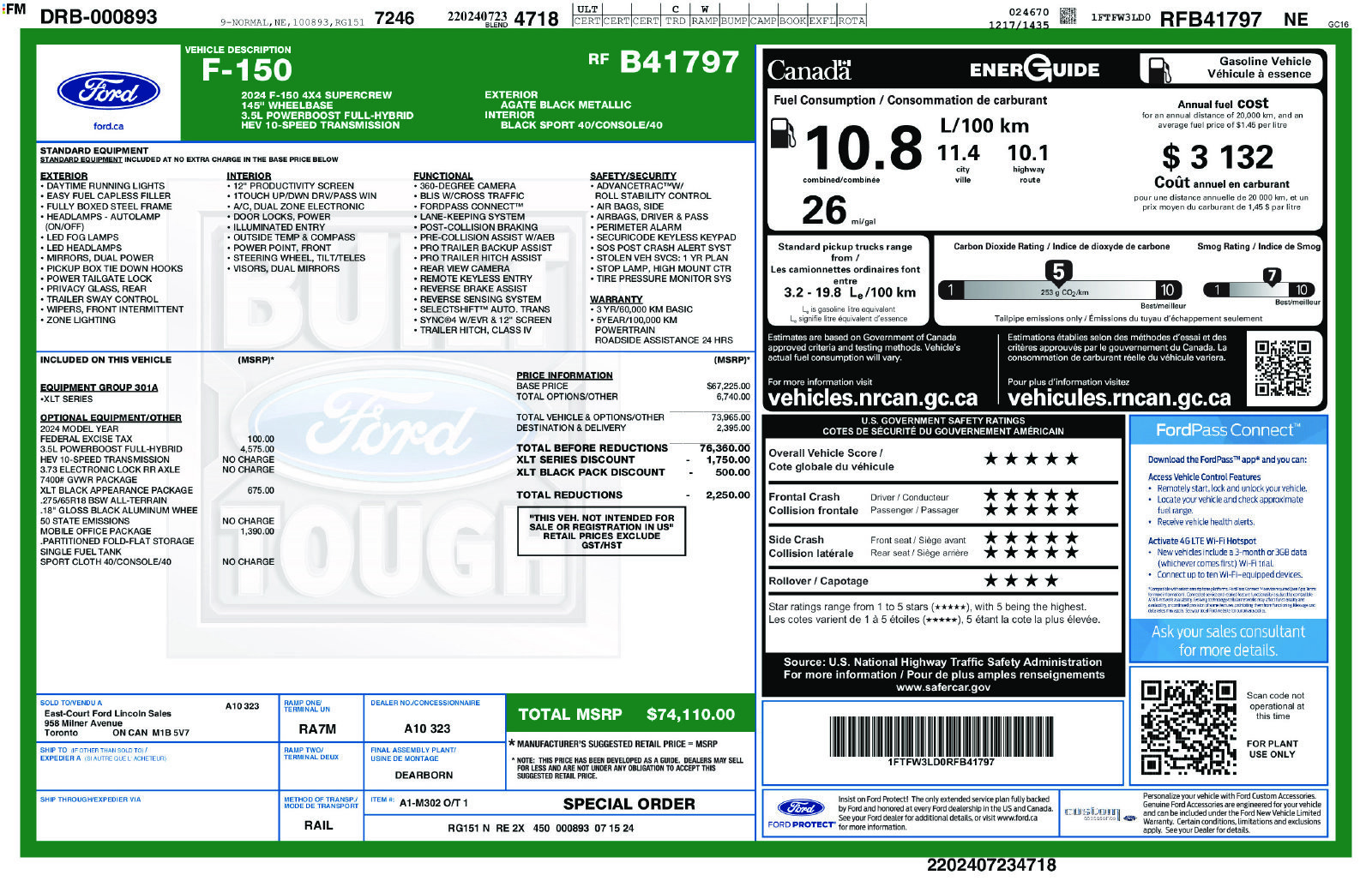 Certified 2024 Ford F150 XLT w/ Mobile Office Package AWD/4WD image 21