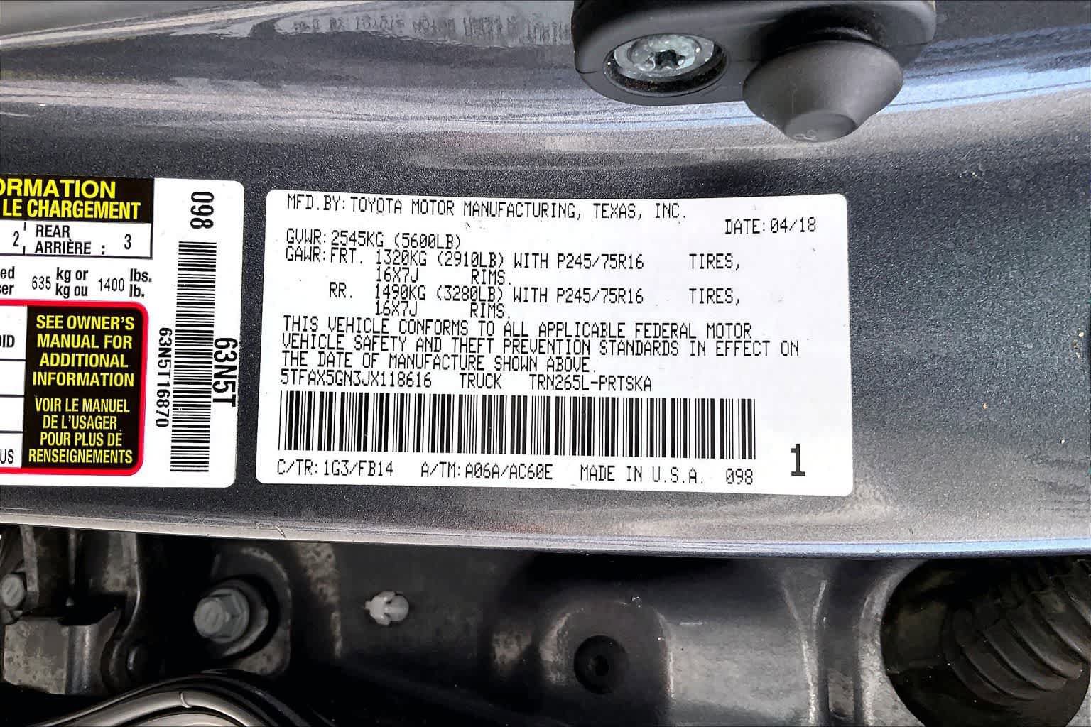 Used 2018 Toyota Tacoma SR5 RWD image 20