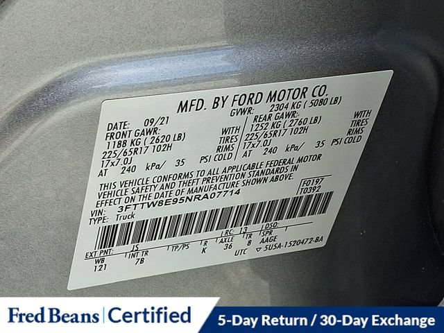 Certified 2022 Ford Maverick XLT FWD image 28