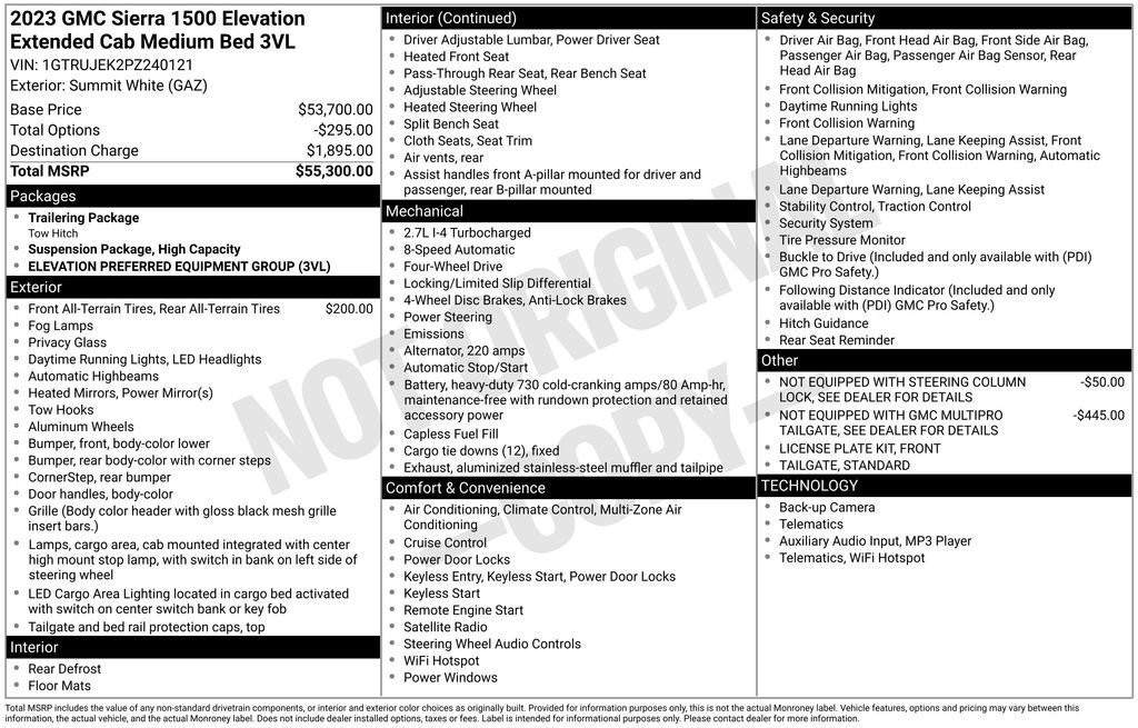 Used 2023 GMC Sierra 1500 Elevation image 38