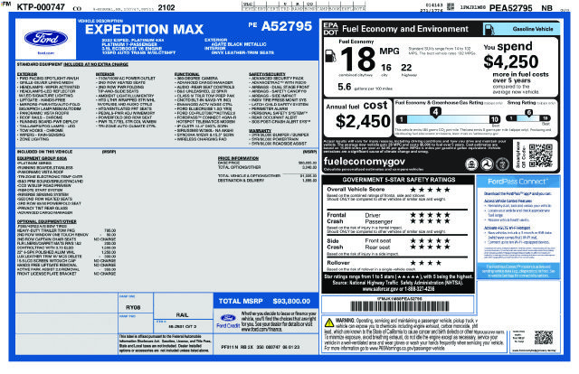 Certified 2023 Ford Expedition Max Platinum AWD/4WD image 5