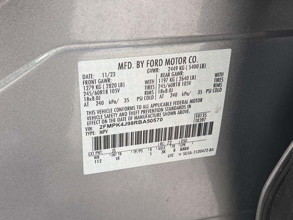 Certified 2024 Ford Edge SEL AWD/4WD image 9