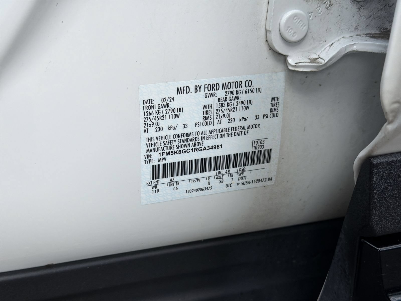 Certified 2024 Ford Explorer ST w/ Equipment Group 401A AWD/4WD image 46