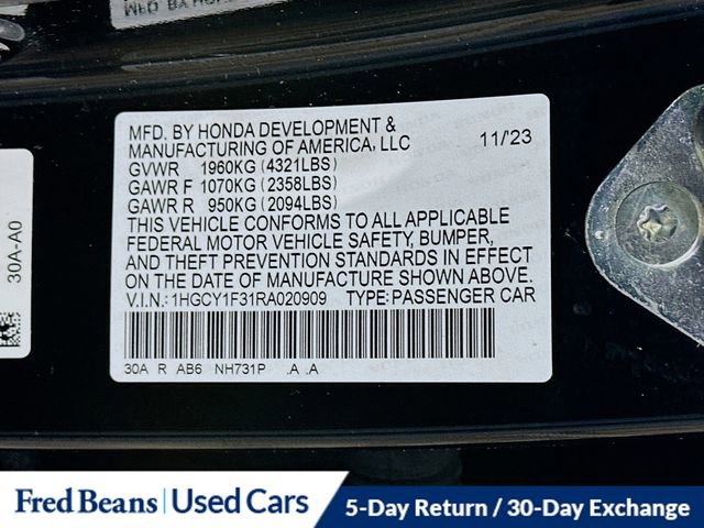 Used 2024 Honda Accord EX image 32