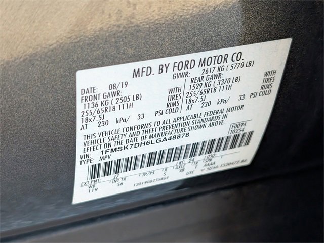 Certified 2020 Ford Explorer XLT w/ Equipment Group 202A image 17