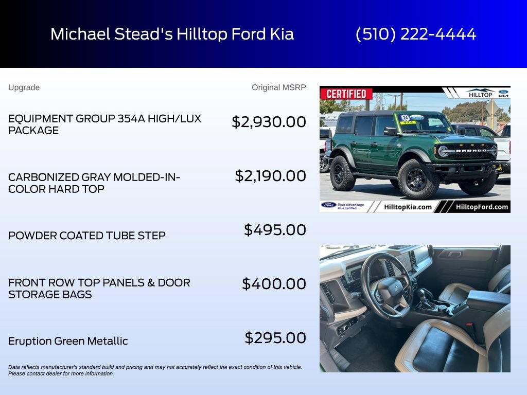 Certified 2024 Ford Bronco Wildtrak AWD/4WD image 6
