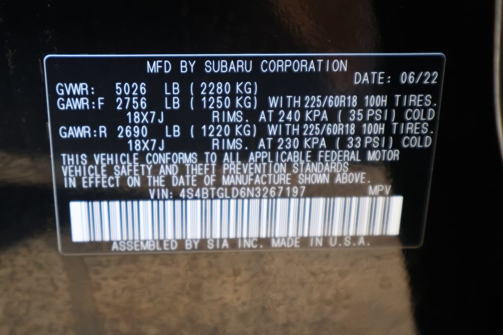 Used 2022 Subaru Outback Onyx Edition XT AWD/4WD image 39