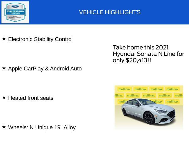 Used 2021 Hyundai Sonata N Line w/ Cargo Package FWD image 19