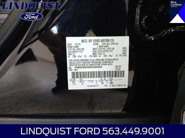 Certified 2024 Ford Explorer XLT w/ Equipment Group 202A AWD/4WD image 24