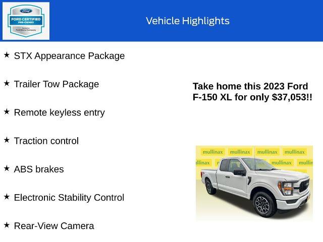 Certified 2023 Ford F150 XL w/ STX Appearance Package AWD/4WD image 10