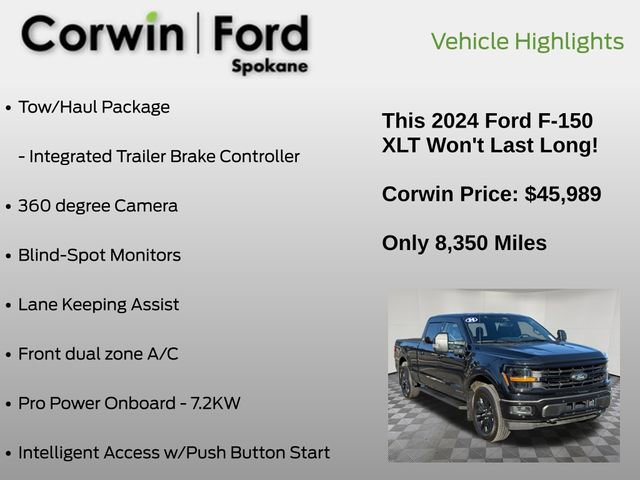 Certified 2024 Ford F150 XLT w/ Equipment Group 302A MID image 25