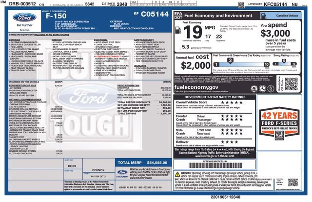 Certified 2019 Ford F150 XLT w/ Equipment Group 302A Luxury image 40