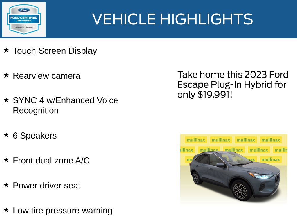 Certified 2023 Ford Escape SE FWD image 22