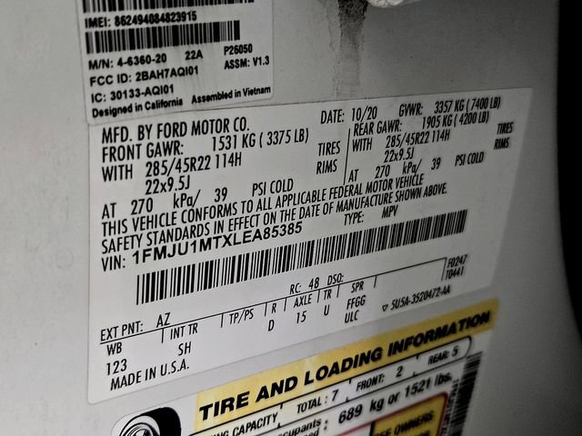 Certified 2020 Ford Expedition Platinum AWD/4WD image 31