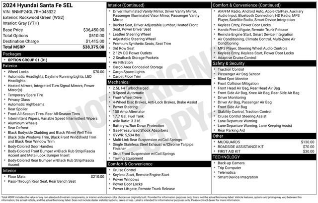 Used 2024 Hyundai Santa Fe SEL image 17