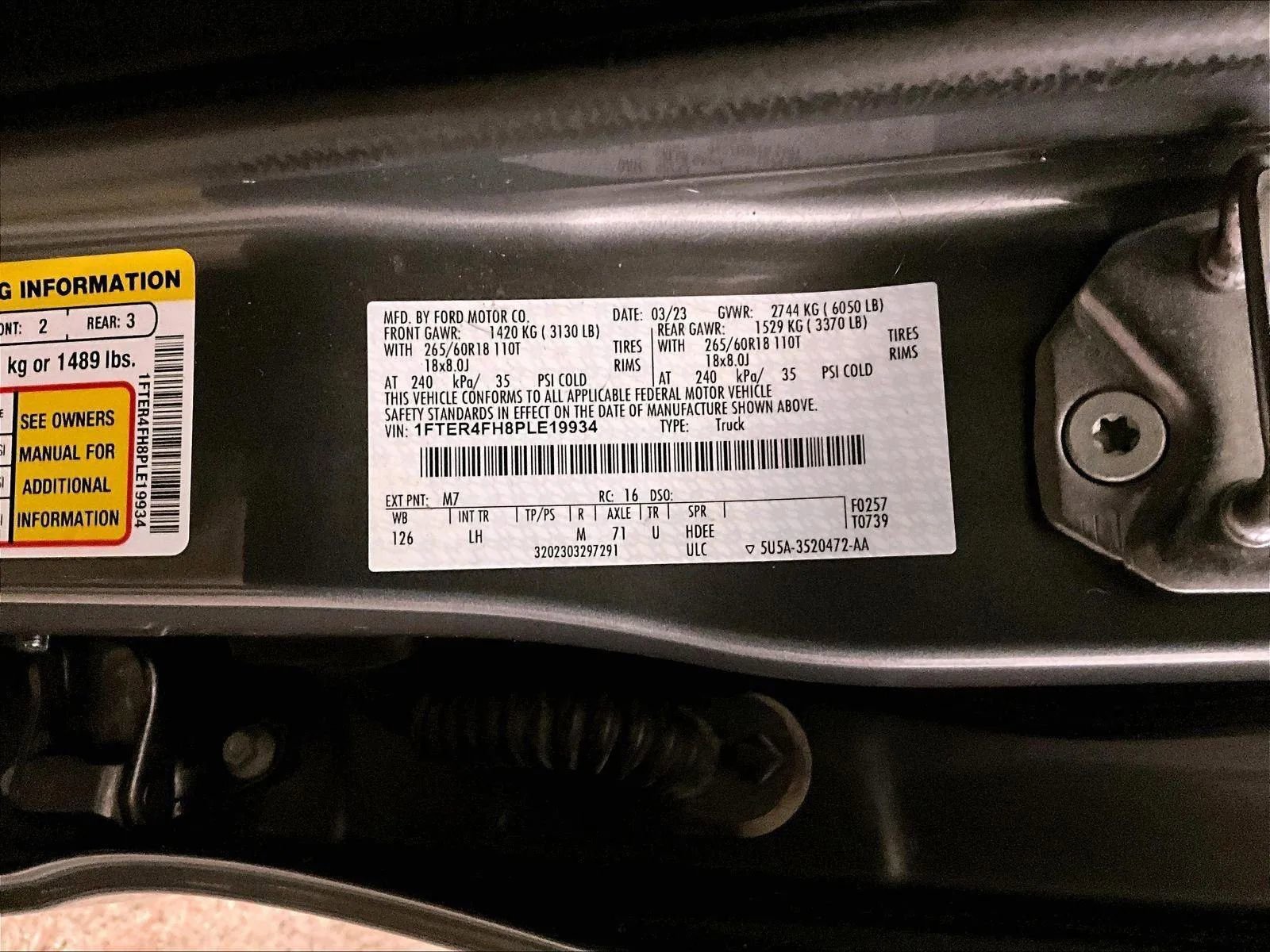 Certified 2023 Ford Ranger XLT w/ Equipment Group 302A High AWD/4WD image 33