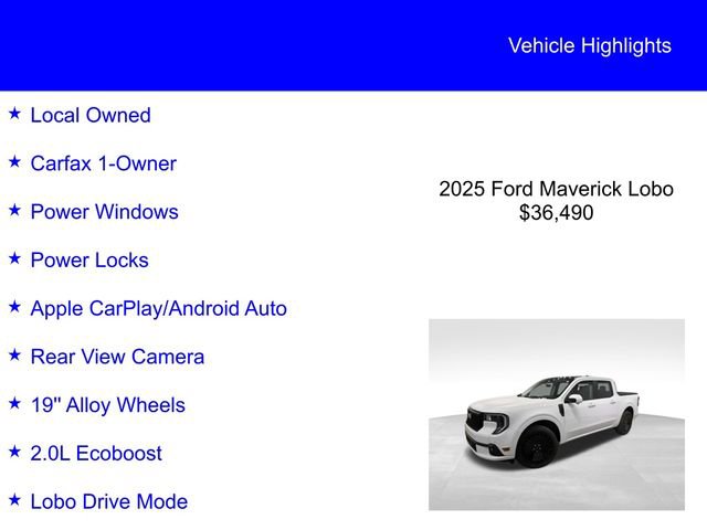 Certified 2025 Ford Maverick Lobo AWD/4WD image 3