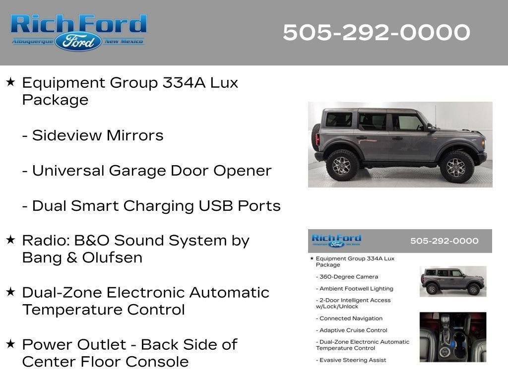 Certified 2025 Ford Bronco Badlands AWD/4WD image 79