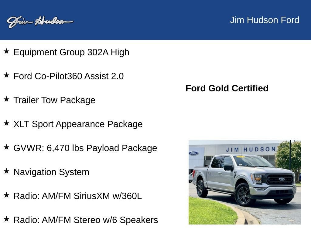 Certified 2023 Ford F150 XLT w/ Equipment Group 302A High AWD/4WD image 12