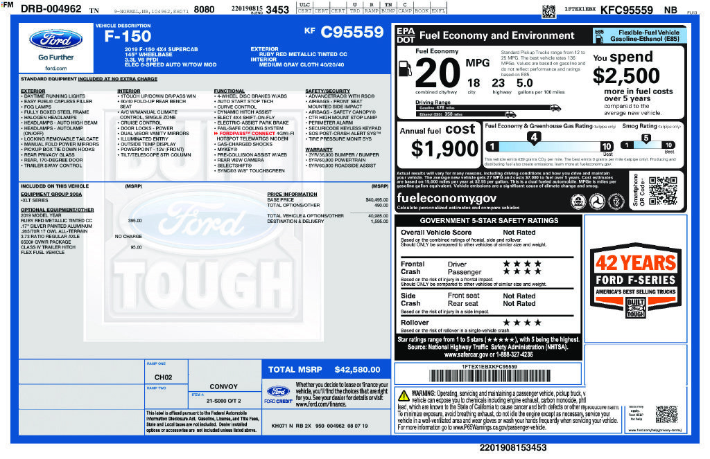 Certified 2019 Ford F150 XLT AWD/4WD image 26