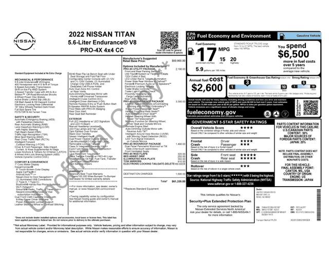 Used 2022 Nissan Titan PRO-4X w/ Pro-4x Convenience Package AWD/4WD image 37
