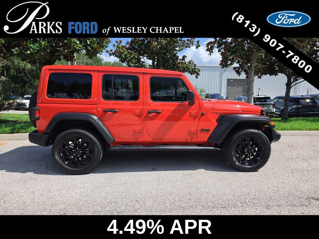 Used 2023 Jeep Wrangler Unlimited Sport w/ Sun And Sound Package AWD/4WD image 3